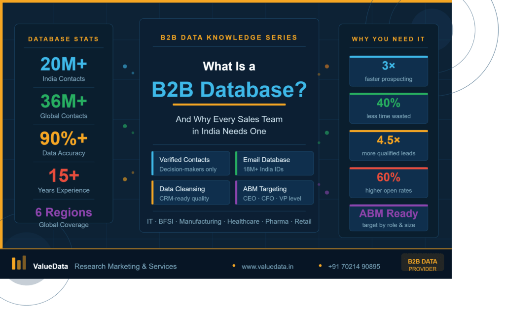 B2B database infographic